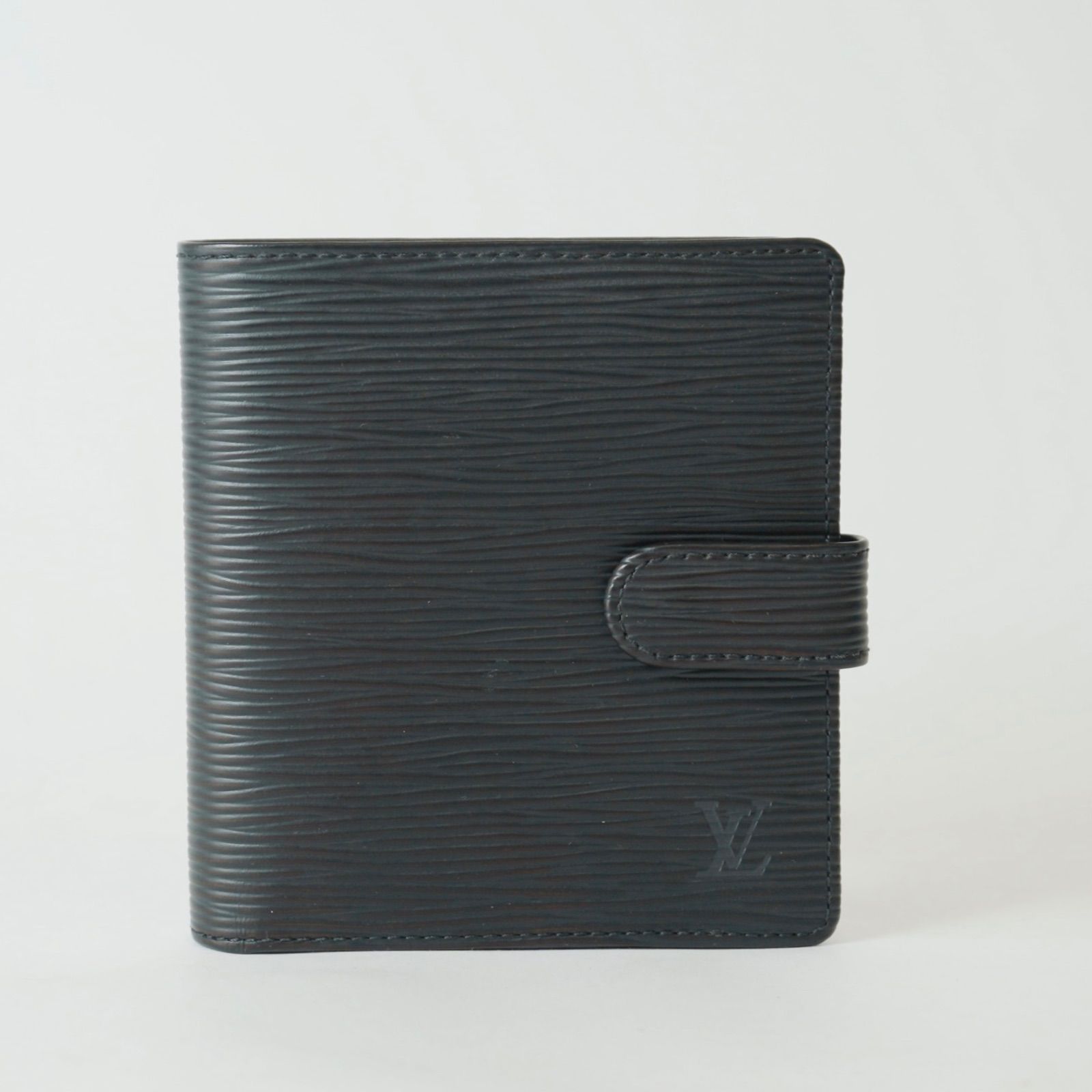 LOUIS VUITTON ルイヴィトン エピ ポルトモネ ビエ 二つ折り財布 コンパクト ウォレット M63552 ブラック