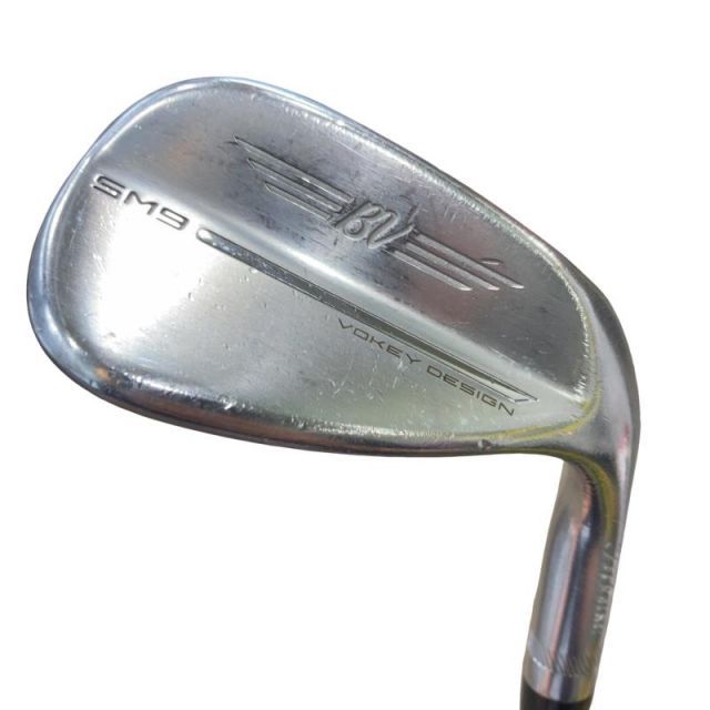 【中古】 タイトリスト VOKEY SPIN MILLED SM9 ツアークロム 56°/14°F ウェッジ WG 純正特注シャフト (フレックスX) メンズ 男性用 右利き 右用 Dランク ゴルフクラブ