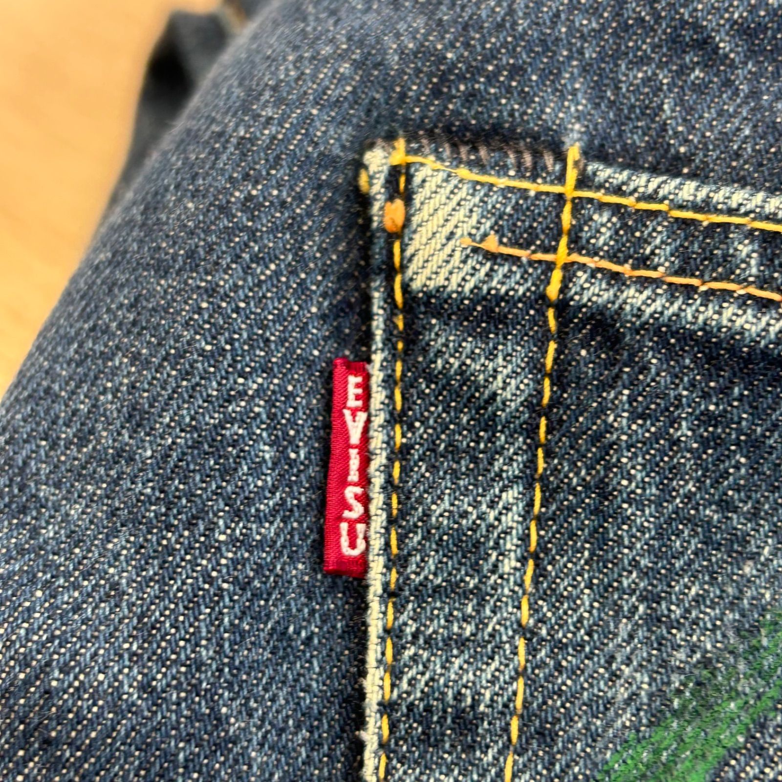 エヴィス EVISU No.2 2000T 34×32 緑カモメ グリーンペイント - メルカリ