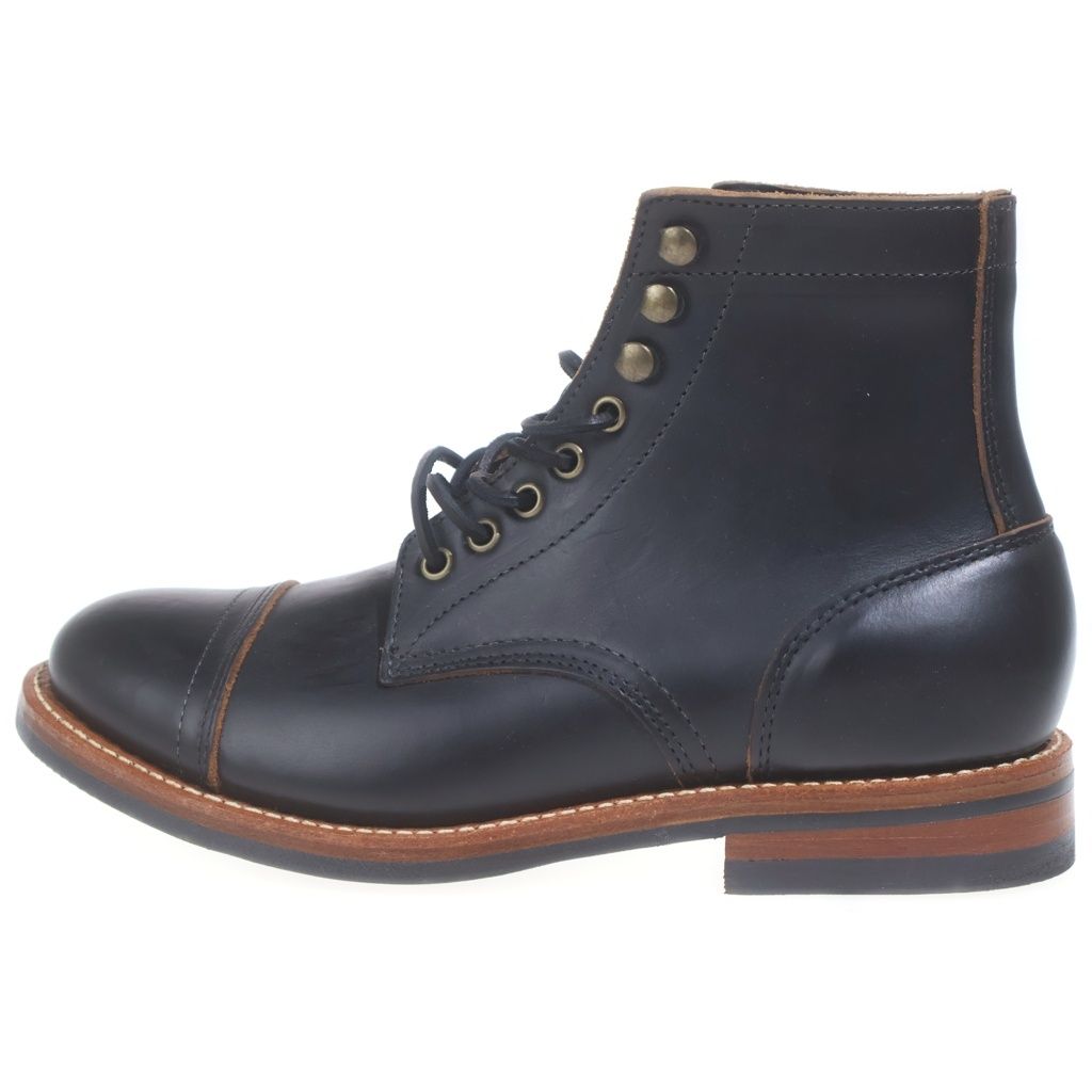 OAK STREET BOOTMAKERS (オークストリート ブーツメーカーズ) Cap-toe Trench Boot キャップトウ レザートレンチブーツ ブラック
