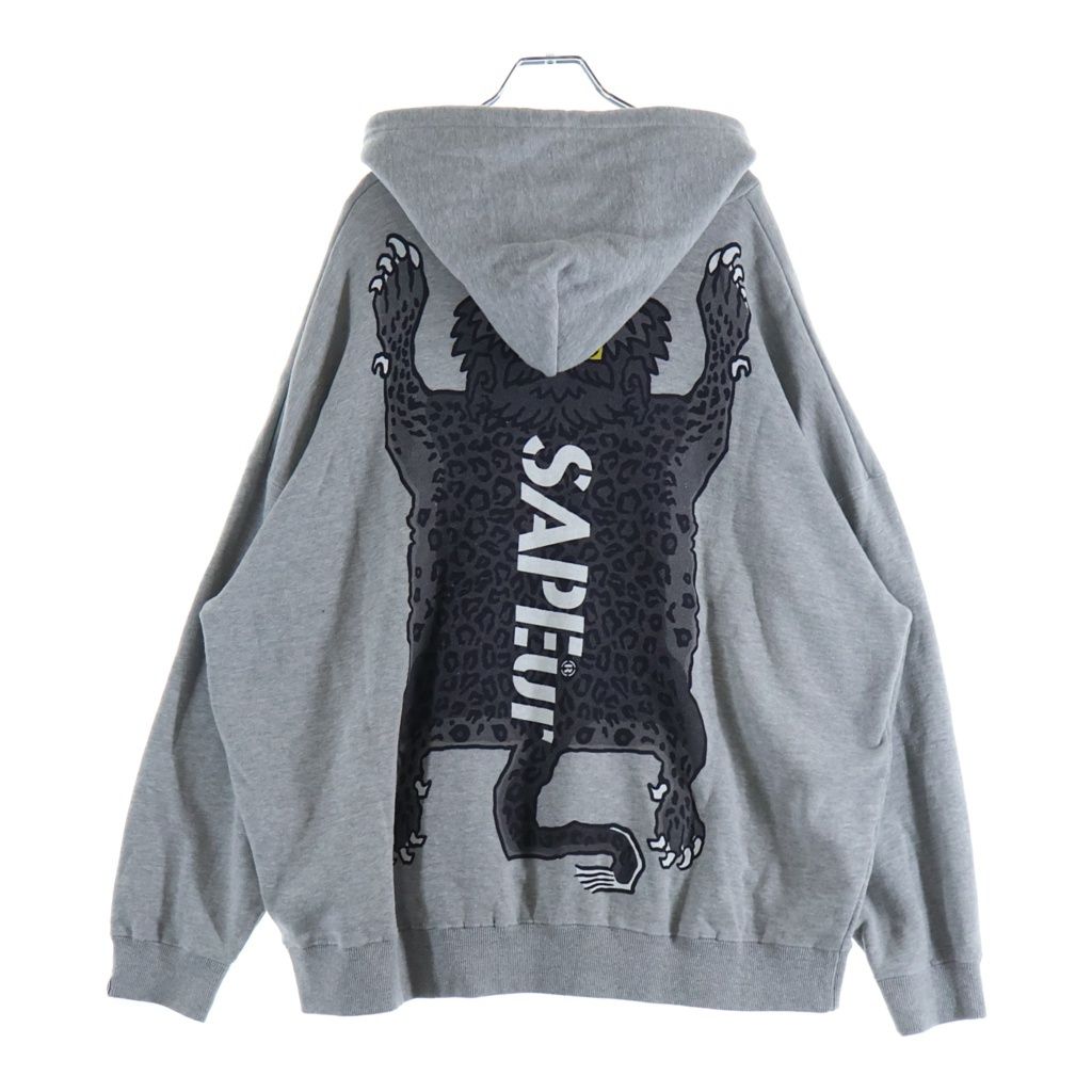 SAPEur (サプール) TIBETAN LEOPARD HOODIE プルオーバーパーカー