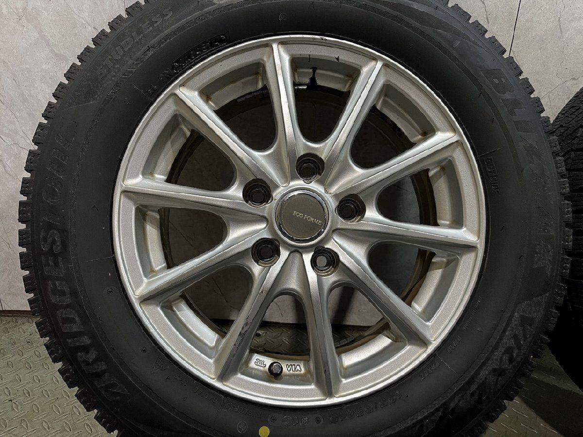 BS BLIZZAK VRX2 195/65R15】スタッドレス【ECO FORME SE-15 15インチ 