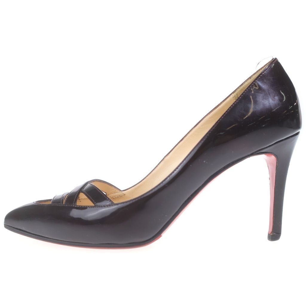 CHRISTIAN LOUBOUTIN (クリスチャンルブタン) パテント ピンヒール ブラック #36