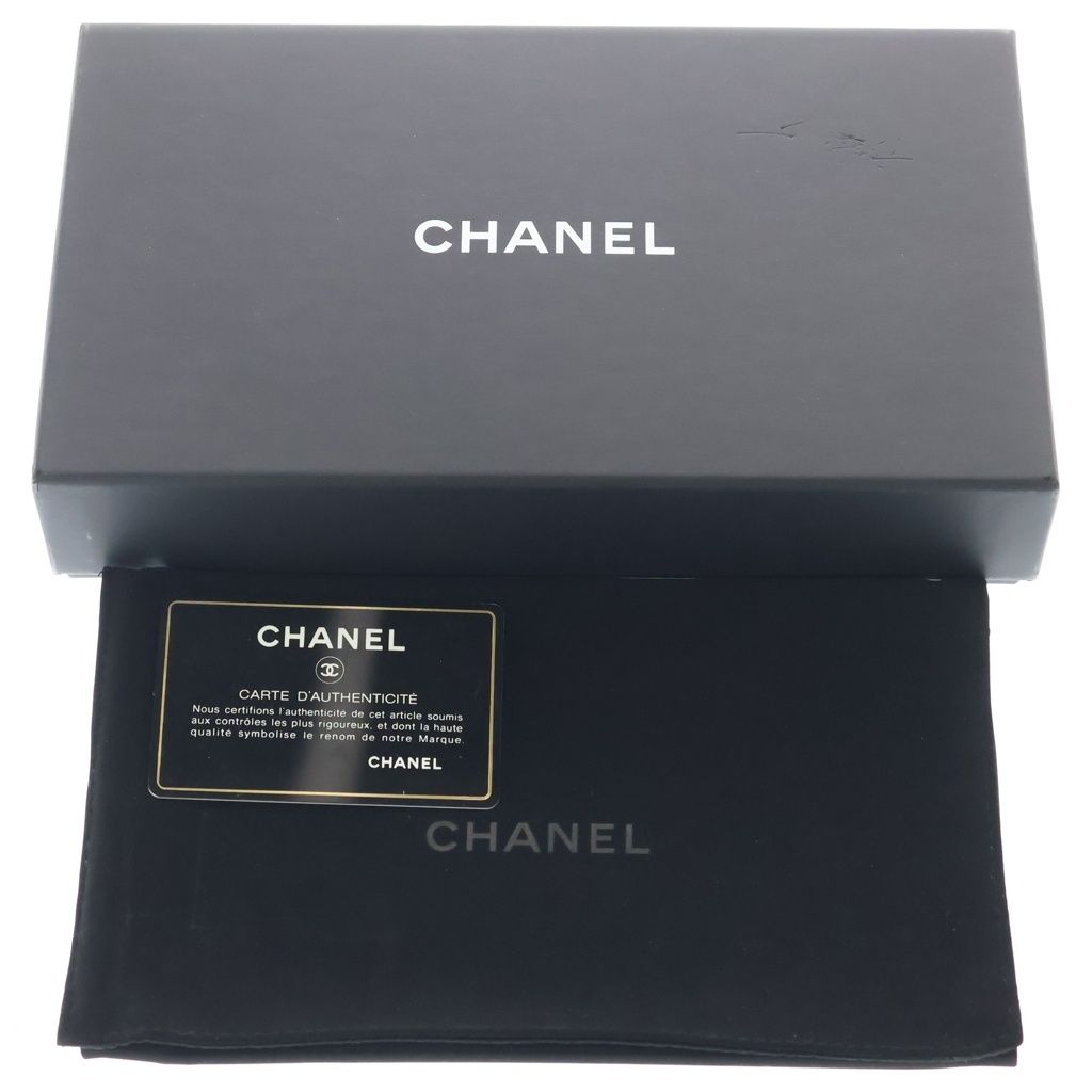 CHANEL (シャネル) CCフィリグリー ラウンドファスナー長財布 ロング