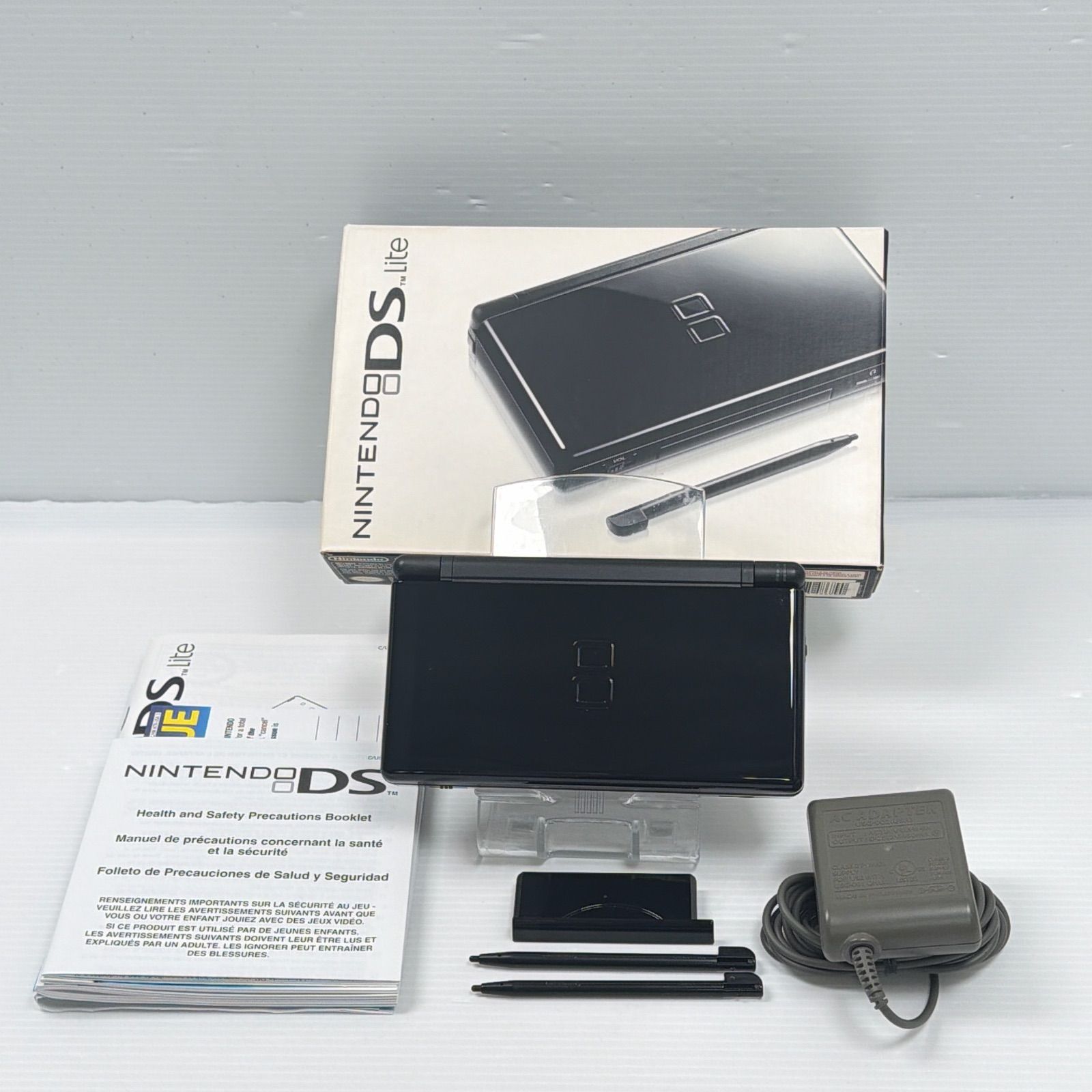 美品 北米版 DS Lite ブラック 遊べるセット 動作確認済み