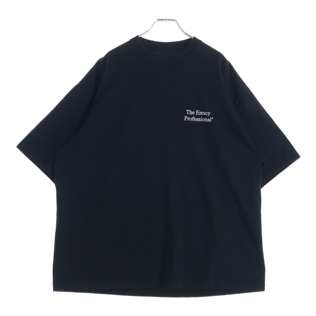 The Ennoy Professional (エンノイプロフェッショナル) 24SS Logo T-Shirt ロゴプリント クルーネック半袖Tシャツ カットソー ブラック SS24BRENCT04NTL