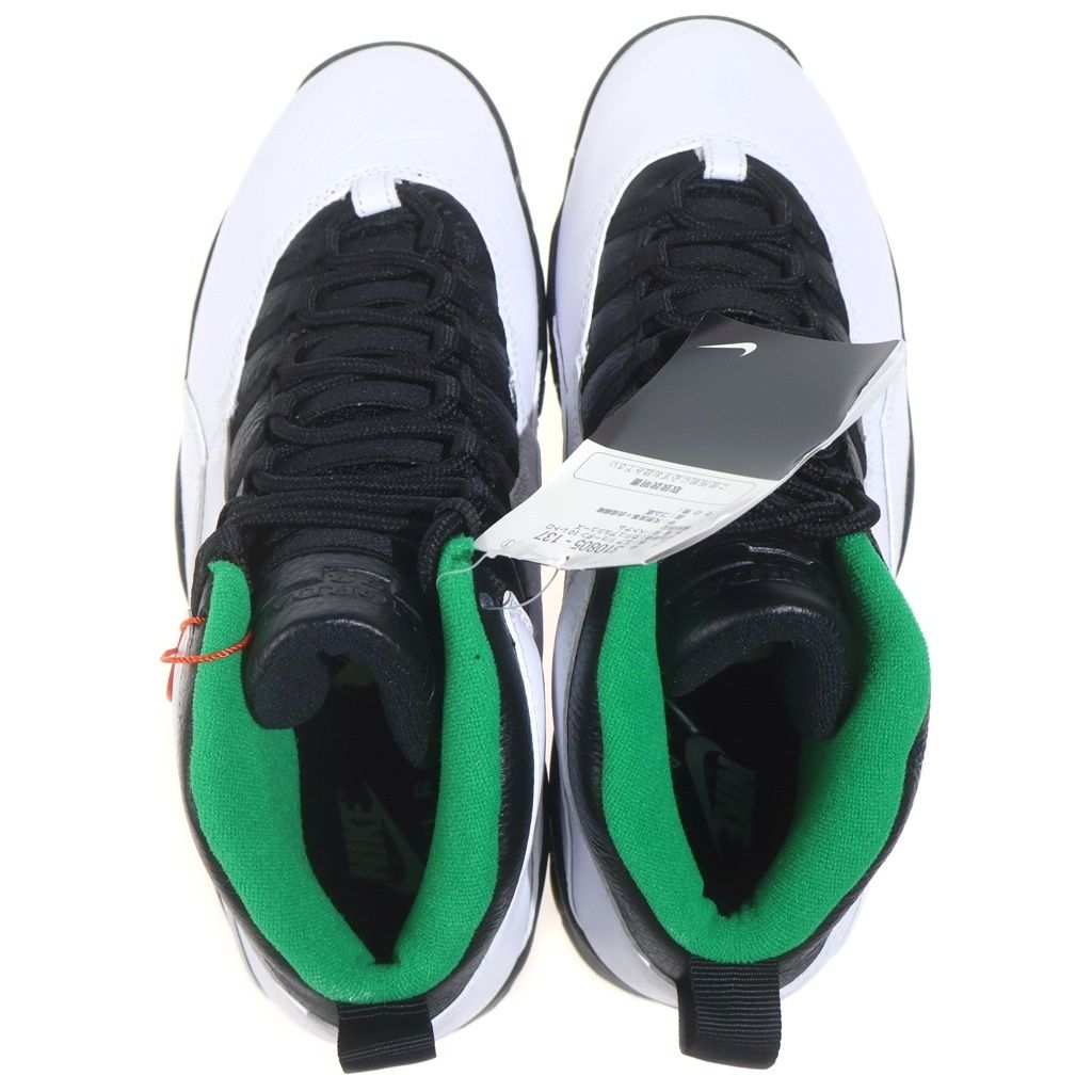 NIKE (ナイキ) Air Jordan 10 Seattle Supersonics 310805-137 エアジョーダン10 シアトルスーパーソニックス ハイカットスニーカー 27.5cm/US9.5 ホワイト