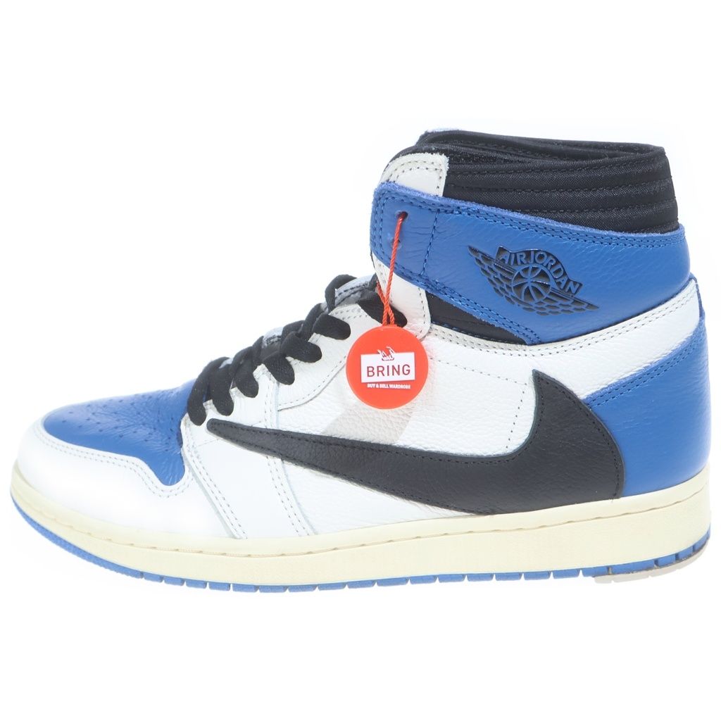 NIKE (ナイキ) ×TRAVIS SCOTT FRAGMENT AIR JORDAN1 RETRO HIGH OG SP トラヴィススコット フラグメント エアジョーダン1 ハイカットスニーカー US10/28.0cm DH3227-105