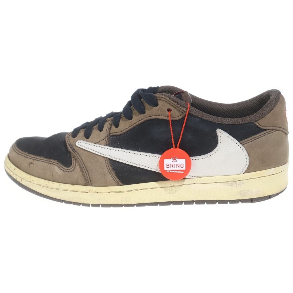 NIKE (ナイキ) ×TRAVIS SCOTT AIR JORDAN 1 LOW OG SP-T CQ4277-001 トラヴィススコット エアジョーダン ローカットスニーカー US11/29.0cm ブラウン/ブラック