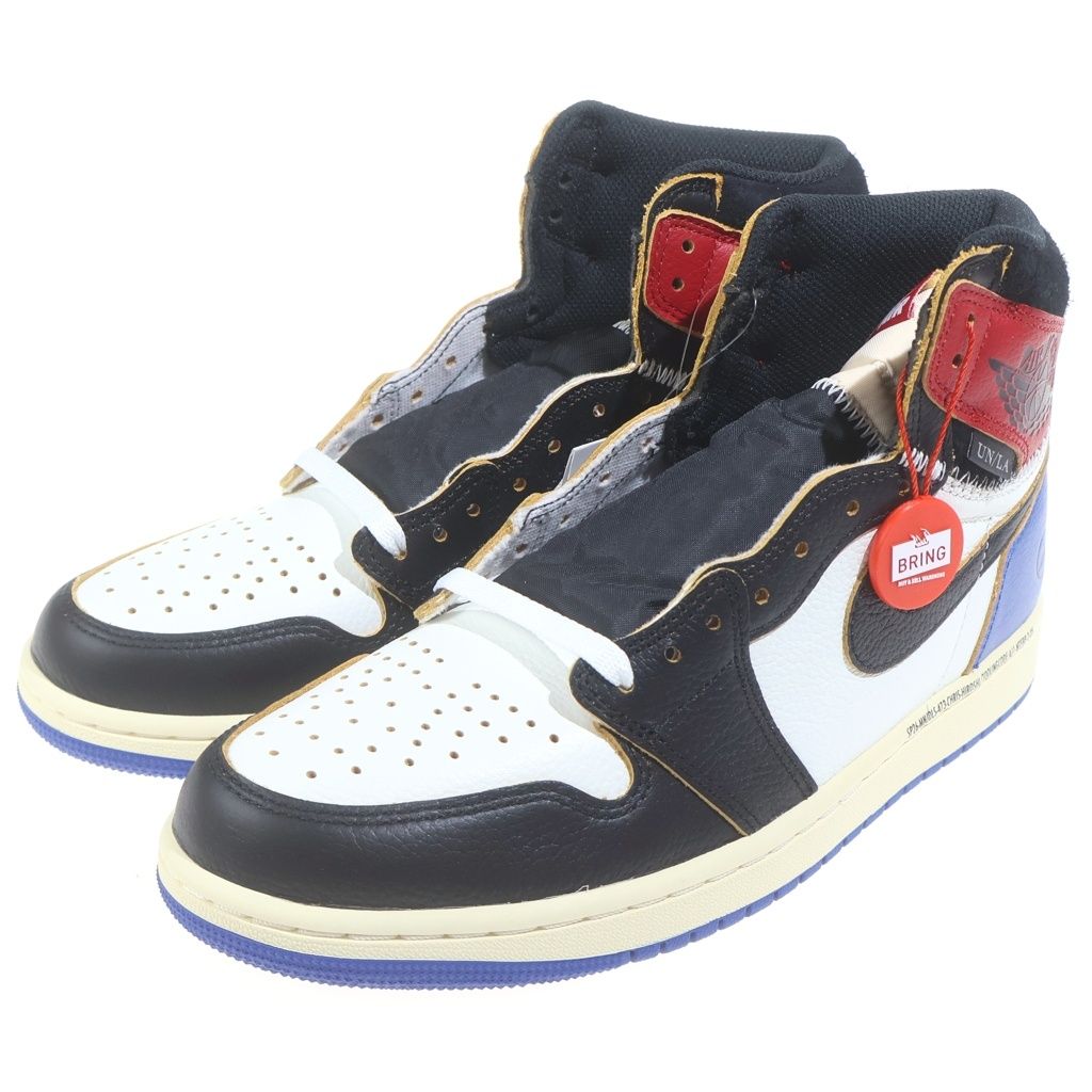 NIKE (ナイキ) ×FRAGMENT DESIGN ×UNION AIR JORDAN 1 HIGH OG フラグメントデザイン ユニオン エアージョーダン ハイカットスニーカー マルチカラー US9/27cm IO7847-002