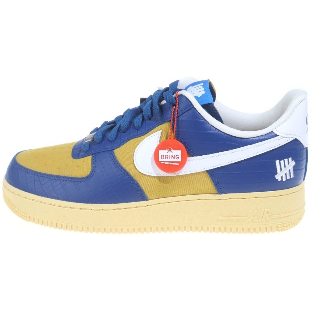 NIKE (ナイキ) ×UNDEFEATED Air Force 1 Low 5 On It DM8462-400 エアフォース1 ロー ファイブオンイット イエロー/ブルー US11/29cm