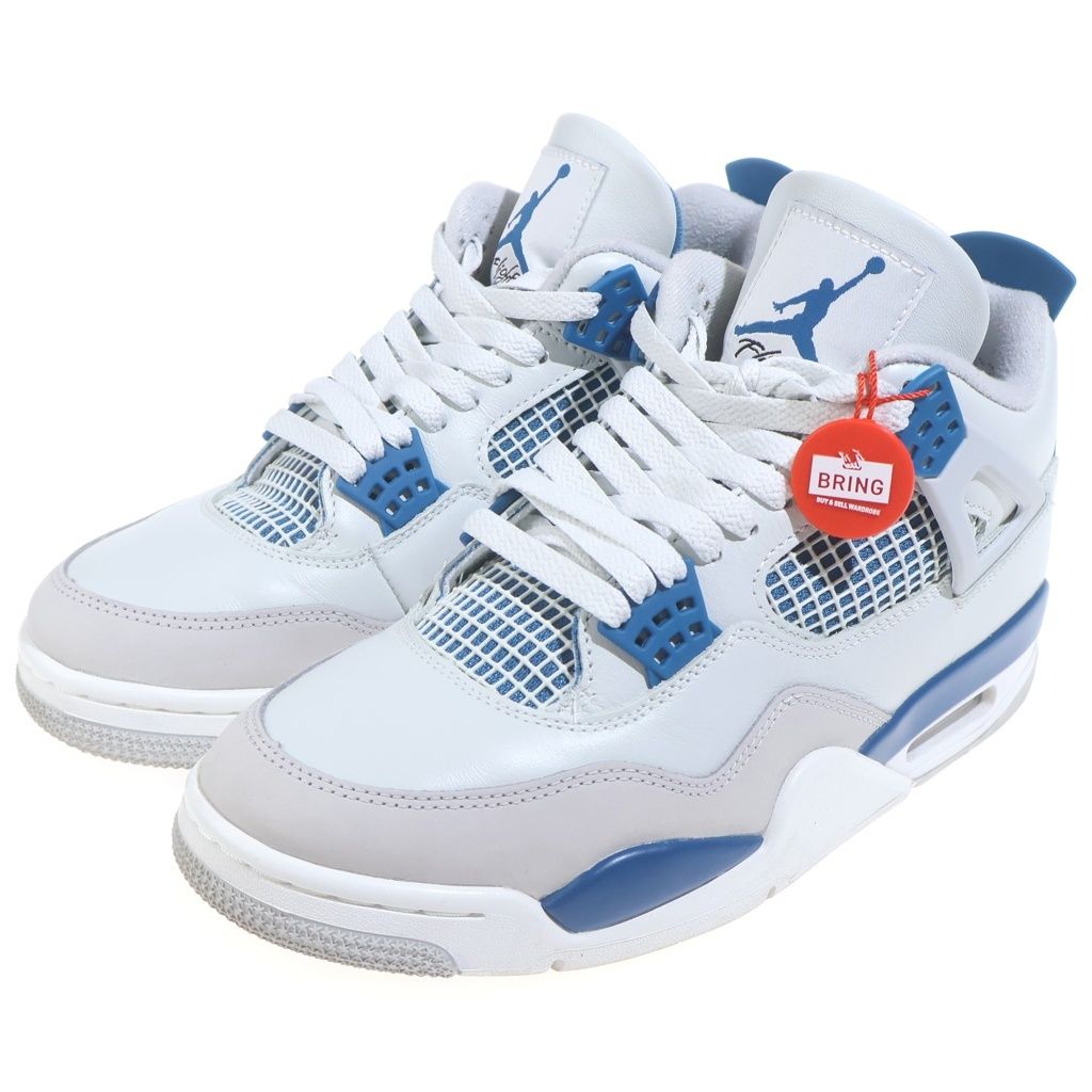NIKE (ナイキ) AIR JORDAN 4 FV5029-141 エアジョーダン4 レトロ インダストリアルブルー US8.5/26.5cm ホワイト/ブルー NIKE (ナイキ) AIR JORDAN 4 FV5029-141 エアジョーダン4 レトロ インダストリアルブルー US8.5/26.5cm ホワイト/ブルー