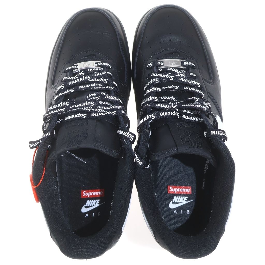 NIKE (ナイキ) ×SUPREME AIR FORCE 1 LOW CU9225-002 エアフォース1 ローカットスニーカー US8/26.0cm ブラック