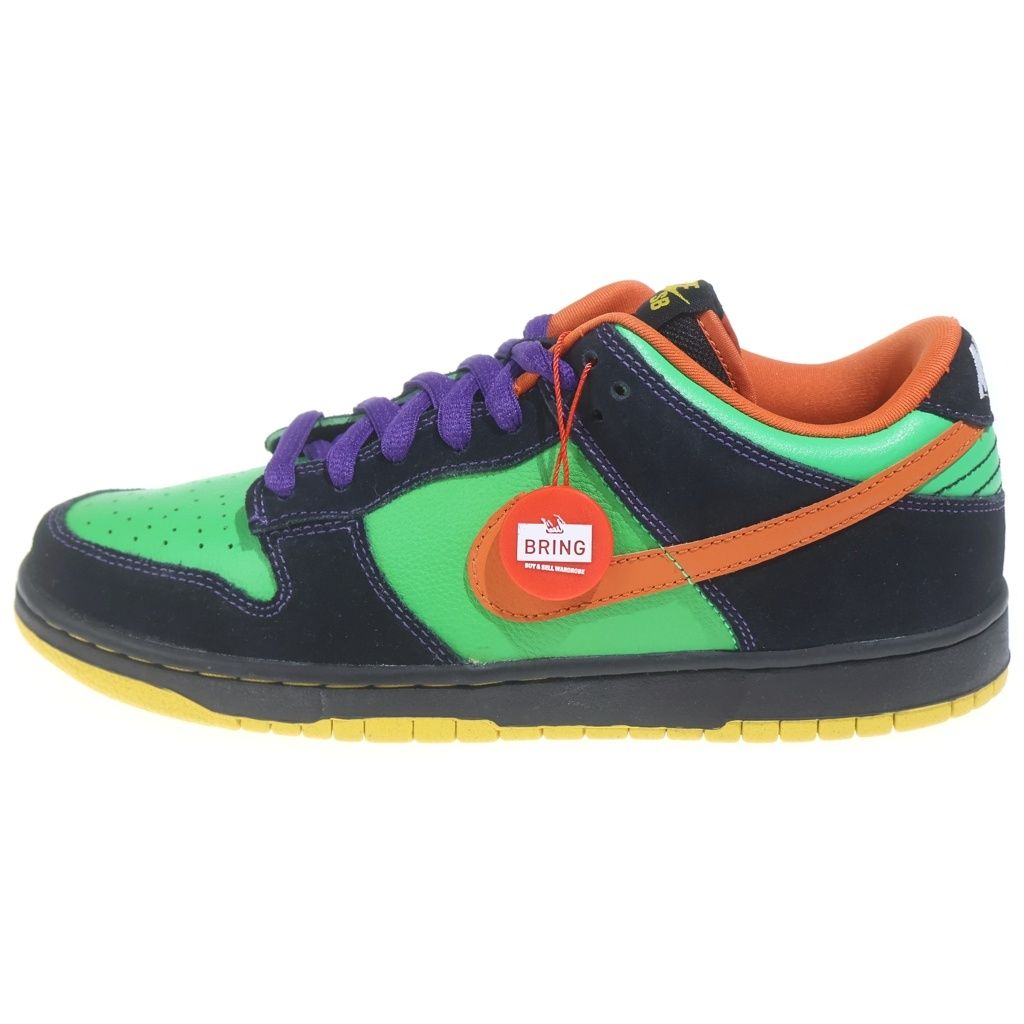 NIKE SB (ナイキエスビー) 【観賞用 2009年製】DUNK LOW GREEN SPARK HOOP ORANGE 313170-381 ダンク グリーンスパークフープオレンジ ローカットスニーカー US9.5/27.5cm