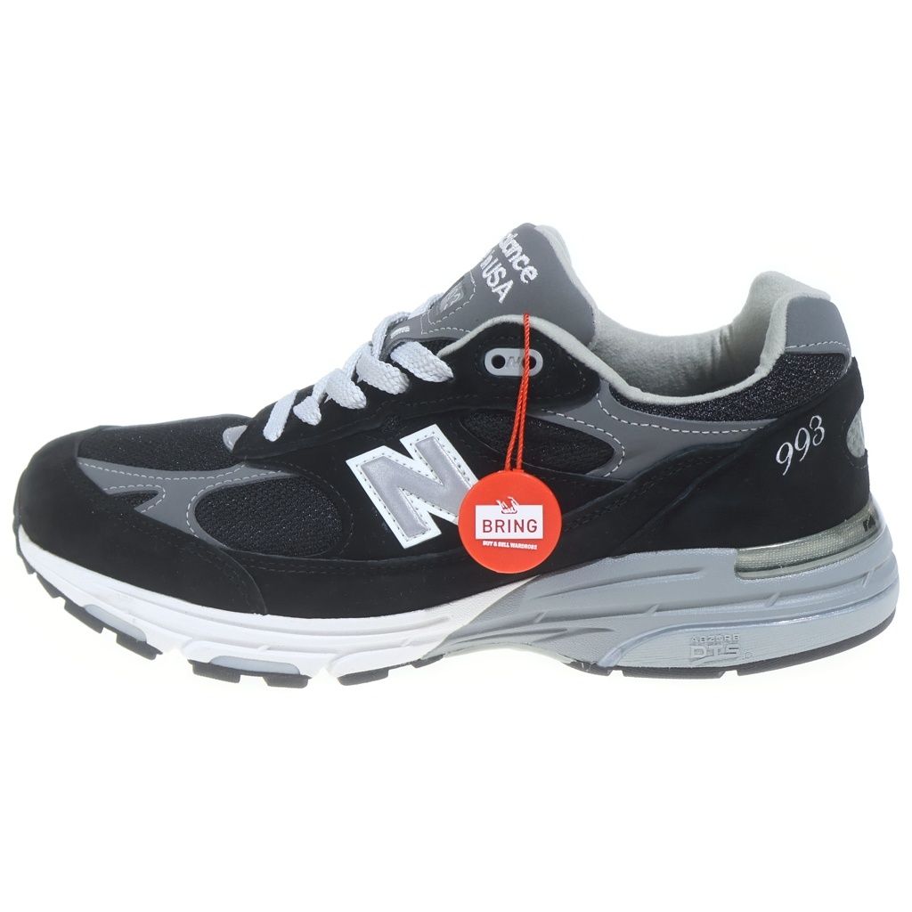New Balance (ニューバランス) 993 MR993BK メッシュ ローカットスニーカー シューズ ブラック US8.5/26.5cm