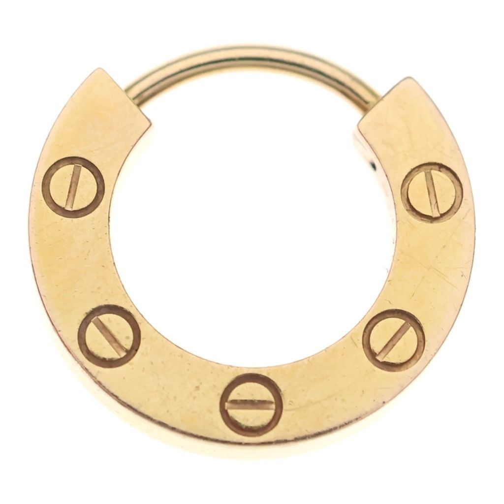 Cartier (カルティエ) ラブ フープピアス 片耳 ピンクゴールド Au750PG