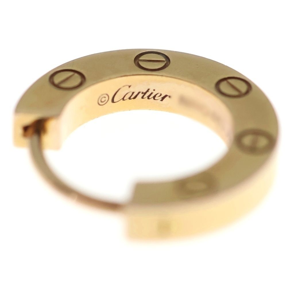Cartier (カルティエ) ラブ フープピアス 片耳 ピンクゴールド Au750PG