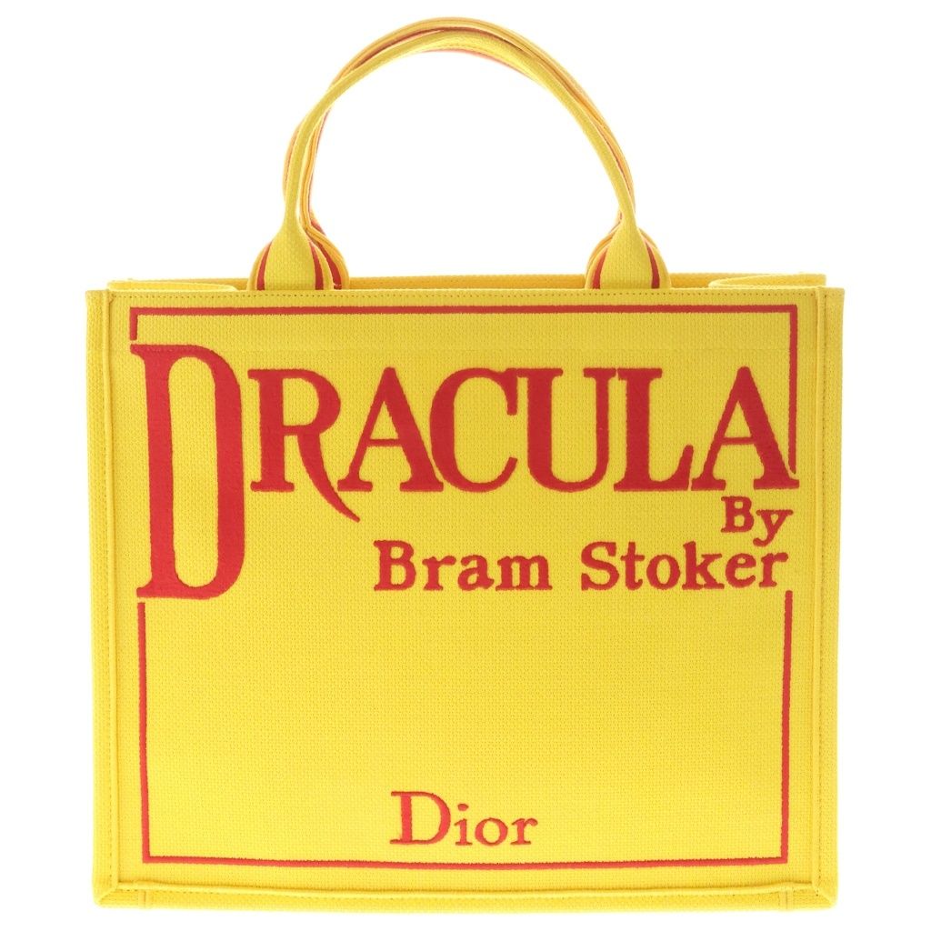 DIOR (ディオール) Book Tote DRACULA ドラキュラ ストラップ付きバッグ ミディアム イエロー 1BTSH299JAA_H20E