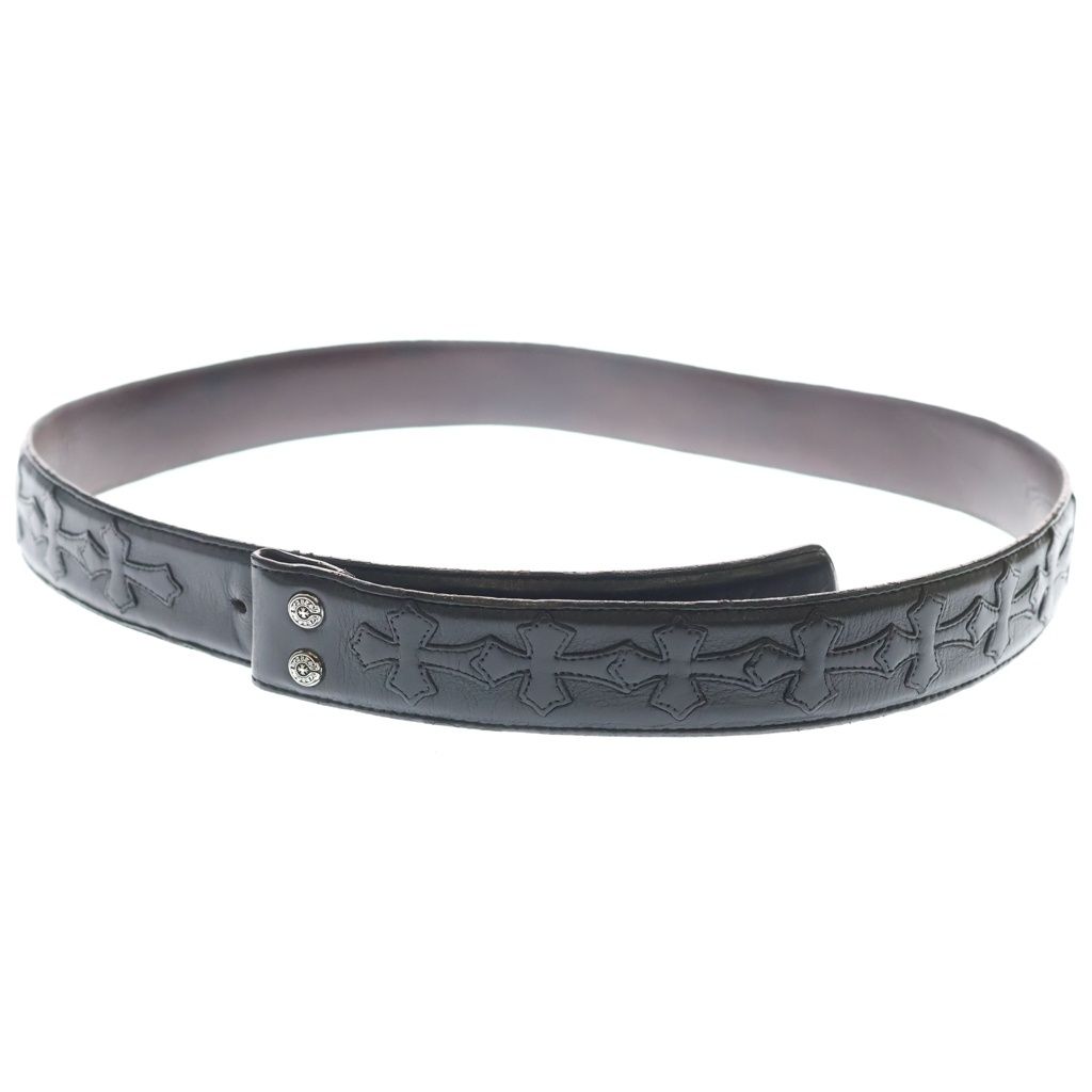 CHROME HEARTS (クロムハーツ) 1.5 STRAP CEMETERY 1.5inchセメタリークロスパッチ レザーベルト