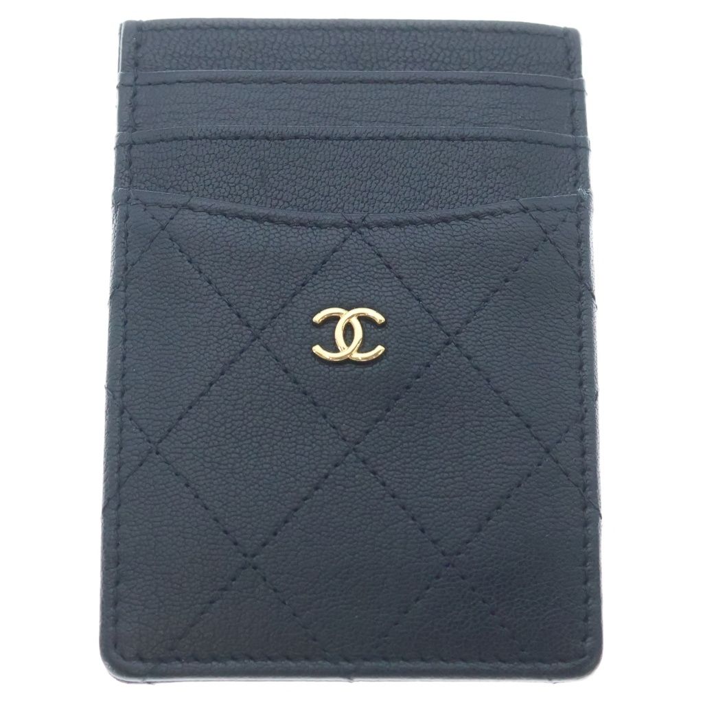 CHANEL (シャネル) ココマーク レザーカードケース ブラック - メルカリ