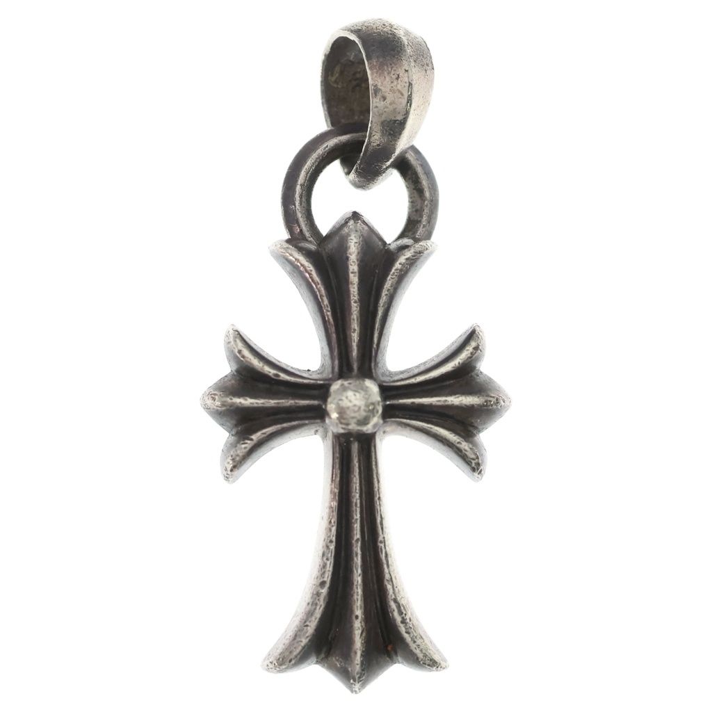 CHROME HEARTS (クロムハーツ) CH CRS SML W/BALE Wベイル スモールCHクロス ペンダントトップ シルバー BCA218