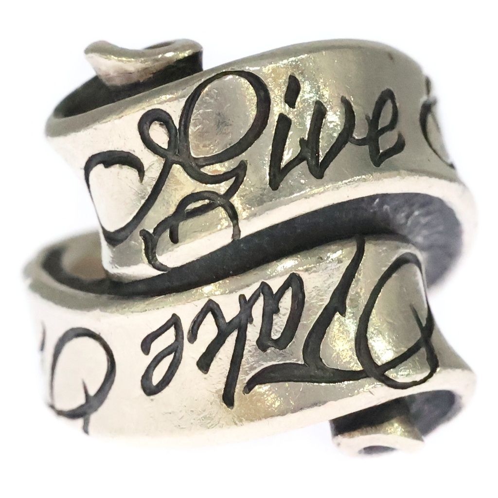 RAT RACE (ラットレース) Message On Ribbon Ring Give No Take No メッセージ リボン ギブノー テイクノー リング シルバー
