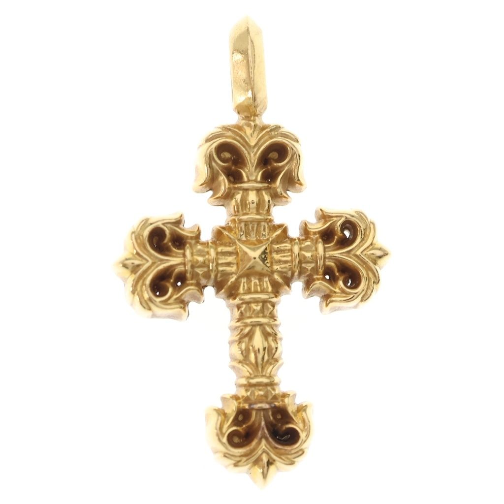 CHROME HEARTS (クロムハーツ) 22K FILIGREE TINY タイニーフィリグリークロス ペンダントトップ ゴールド BCA046