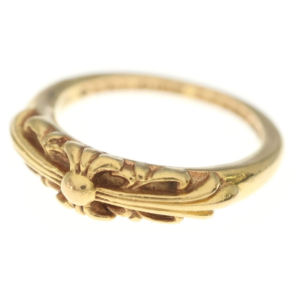 CHROME HEARTS (クロムハーツ) 22K SCRL BAND スクロールバンド リング