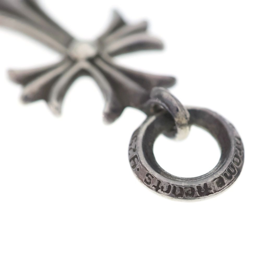 CHROME HEARTS (クロムハーツ) TINY CH CROSS タイニーCHクロス チャーム ネックレストップ シルバー BCA382