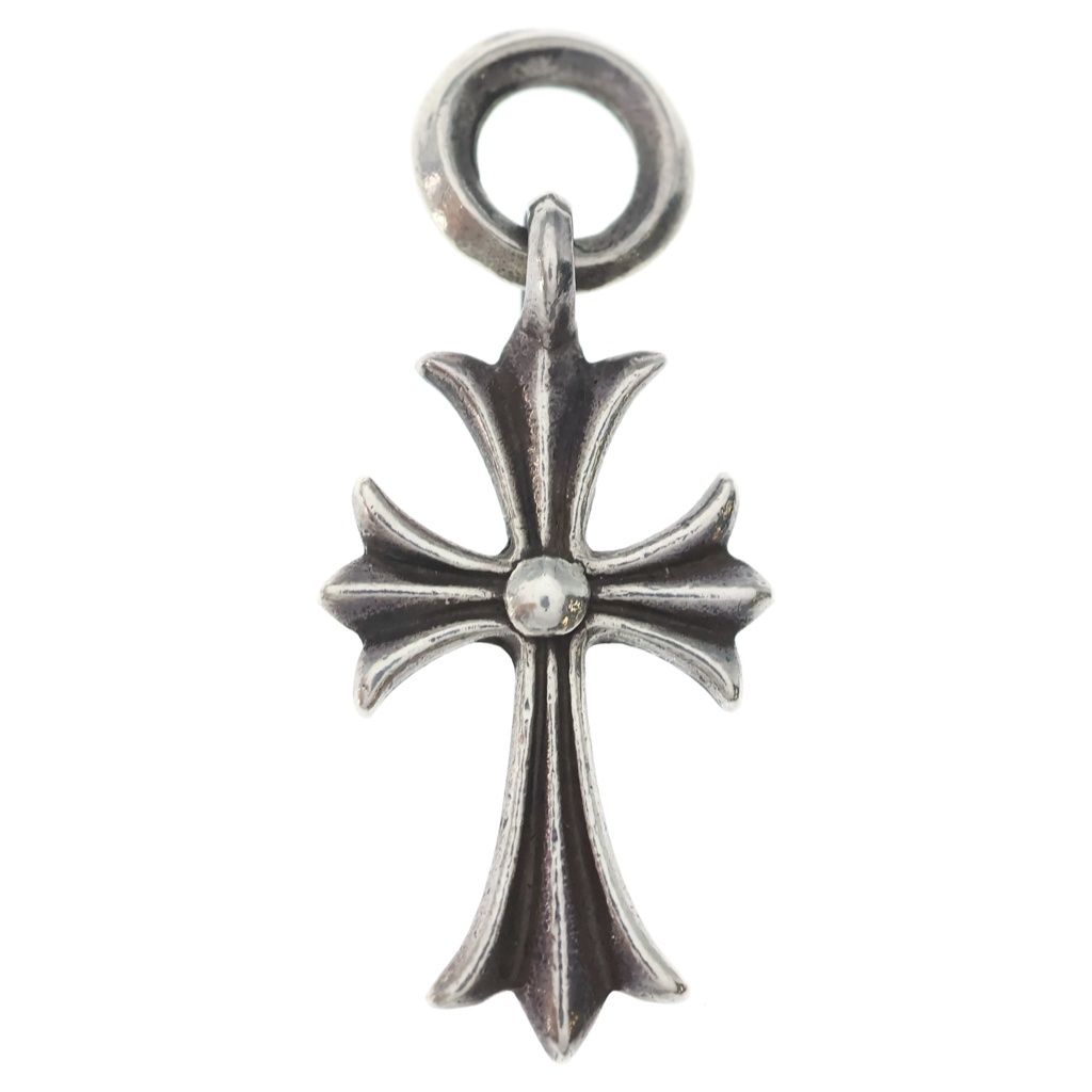 CHROME HEARTS (クロムハーツ) TINY CH CROSS タイニーCHクロス チャーム ネックレストップ シルバー BCA382