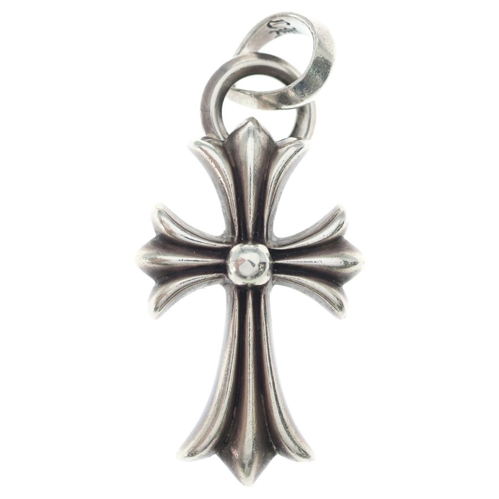CHROME HEARTS (クロムハーツ) CH CRS SML W/BALE Wベイル スモールCHクロス ペンダントトップ シルバー BCA218