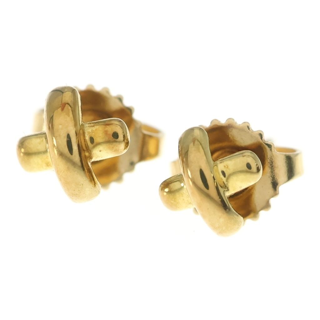 TIFFANY & Co. (ティファニー) クロスステッチ ピアス ゴールド