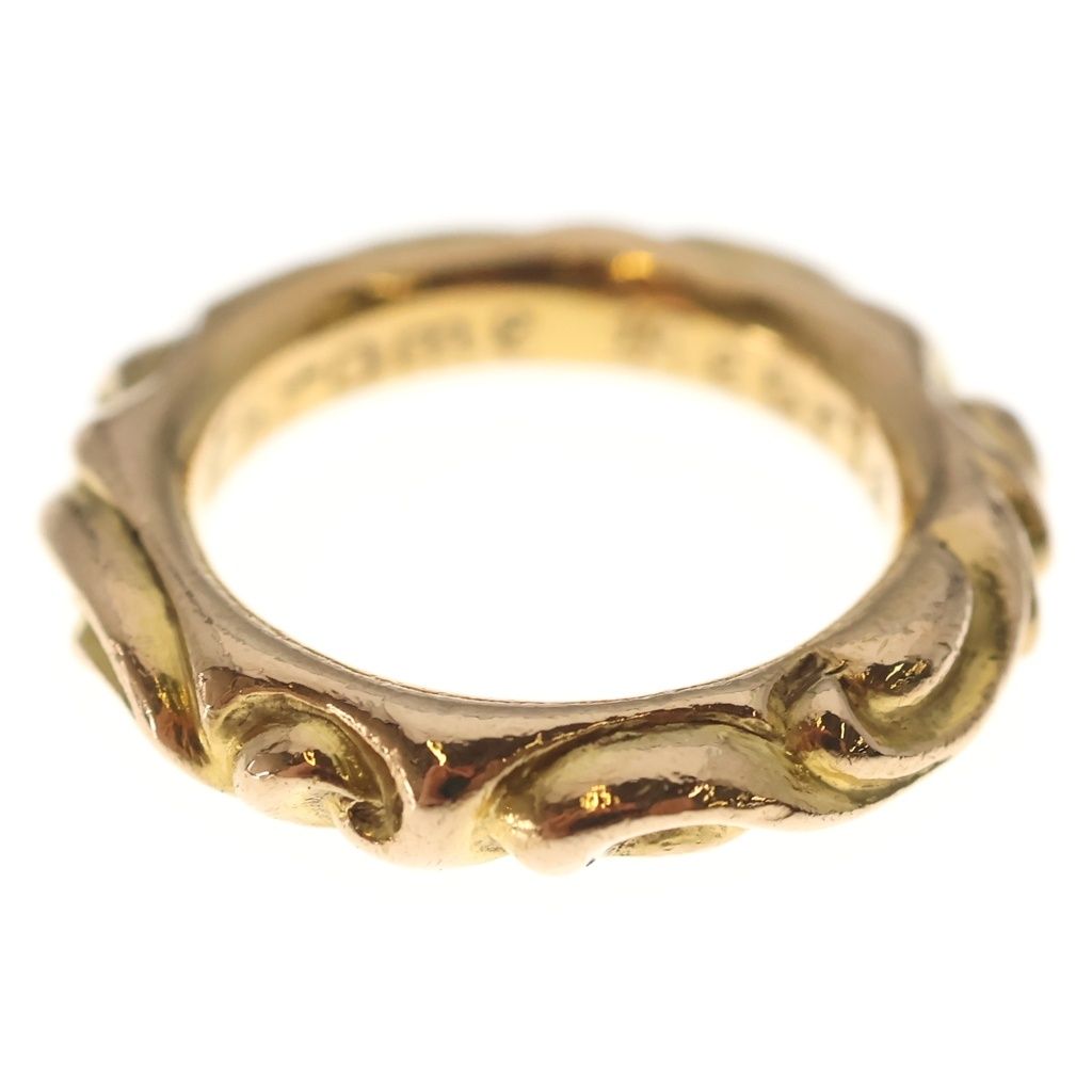 CHROME HEARTS (クロムハーツ) 22K SCRL BAND スクロールバンド リング ゴールド BCA416