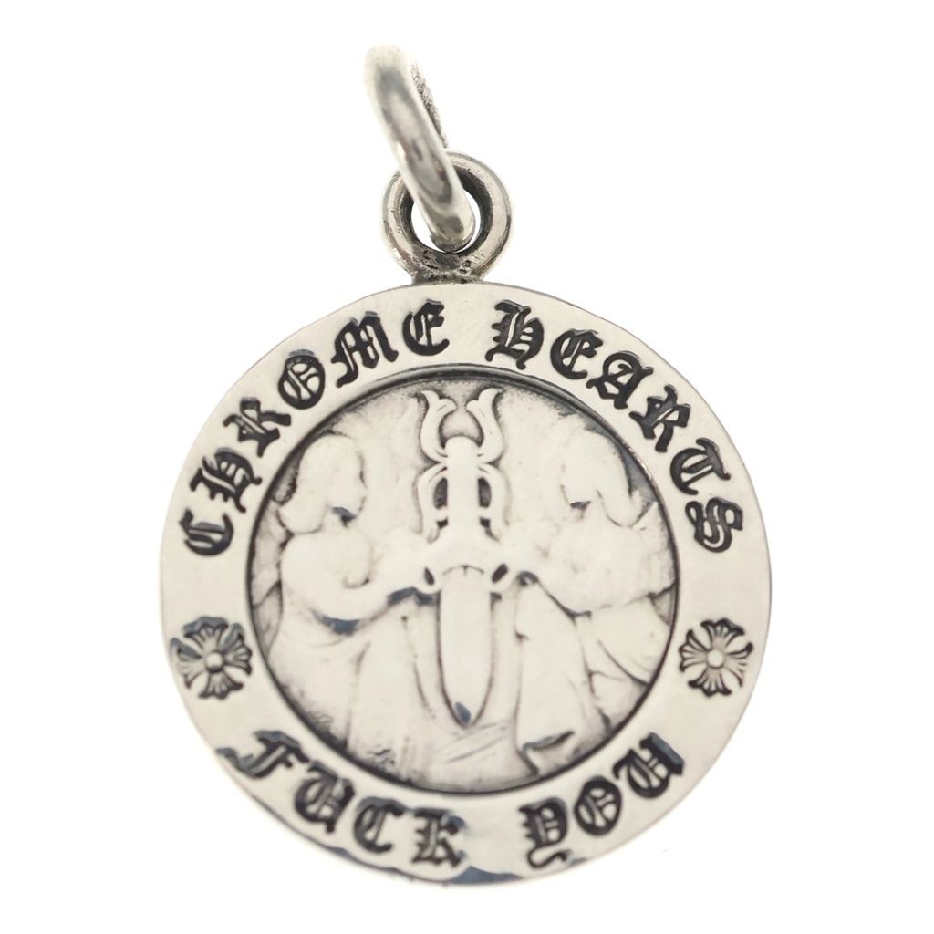 CHROME HEARTS (クロムハーツ) CHRM ANGL MDL V1 エンジェルメダルチャーム ペンダントトップ シルバーBCA229