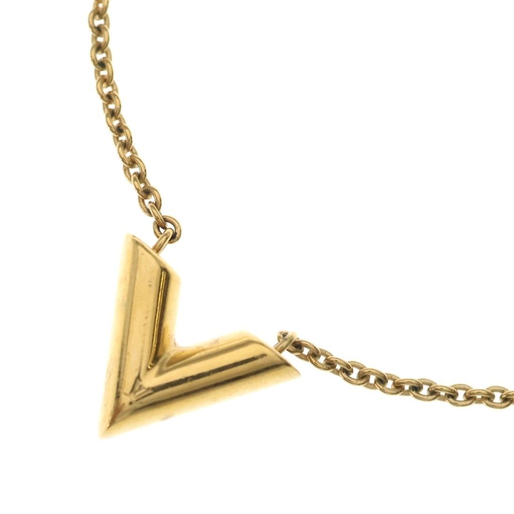 LOUIS VUITTON (ルイヴィトン) エセンシャルV ネックレス ペンダント チェーン ゴールド GP M61083