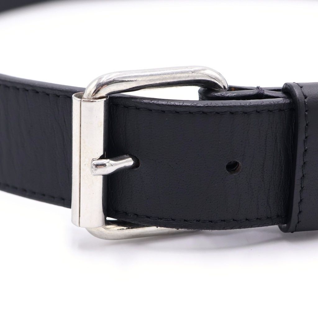 SUPREME スタッズ付きレザーベルト ブラック SUPREME (シュプリーム) 18SS Studded Logo Belt スタッズ レザー