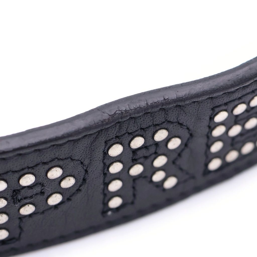 SUPREME (シュプリーム) 18SS Studded Logo Belt スタッズ レザー