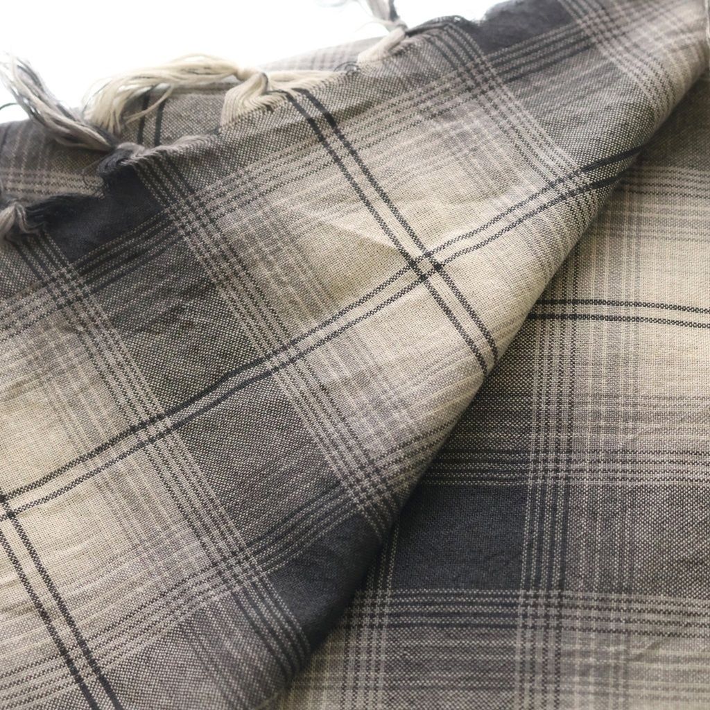 ナンバーナイン チェックストール 08AW シルク カシミア ショール NUMBER (N)INE (ナンバーナイン) 07AW 宮下期 CHECK STOLE カシミヤ混