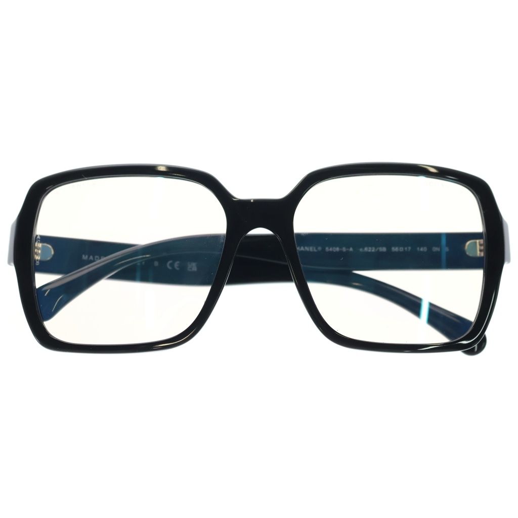 CHANEL (シャネル) ロゴスクエアシェイプサングラス 眼鏡 5408-S ブラック