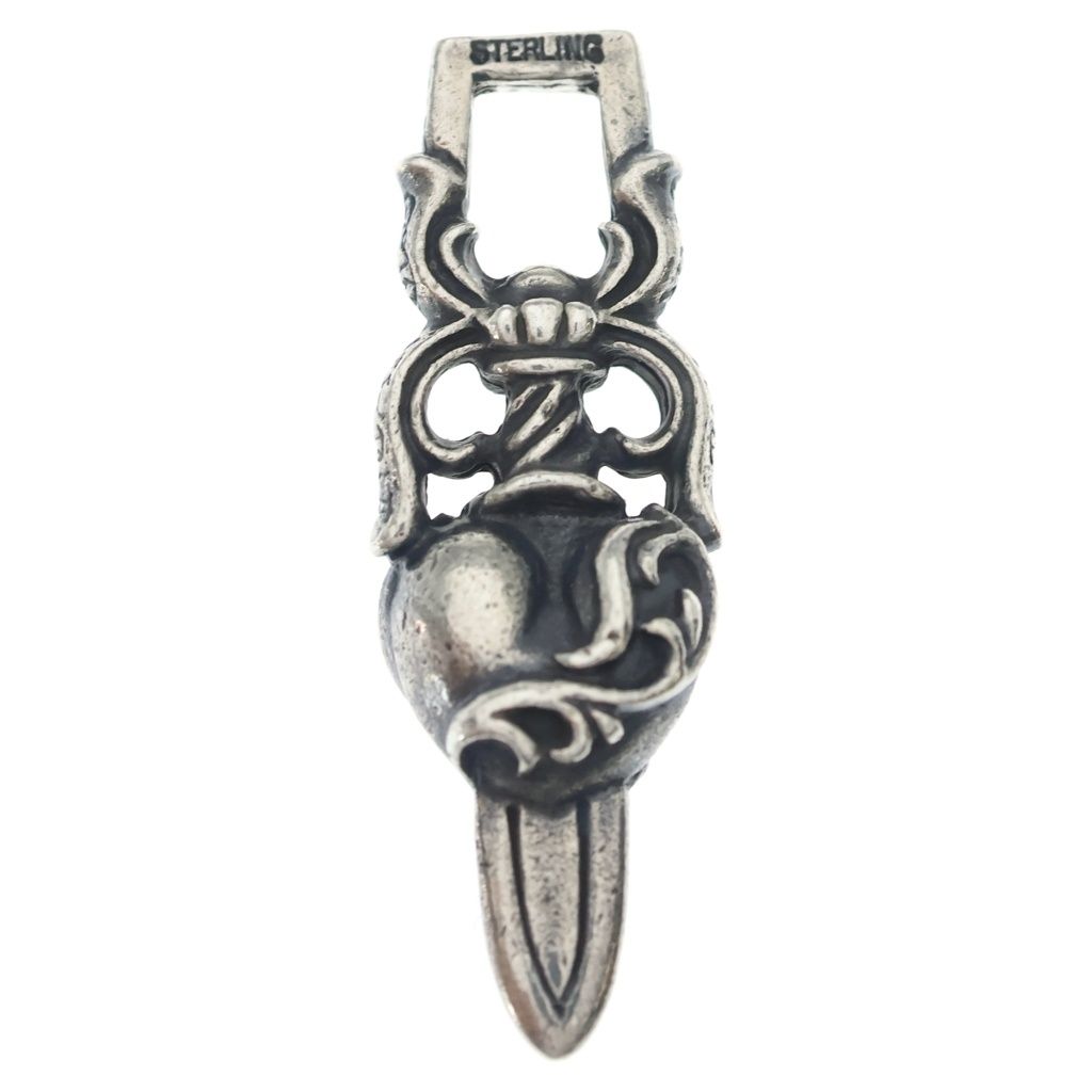 CHROME HEARTS (クロムハーツ) DAGGER HEART ダガーハート ペンダントトップ シルバー BCA243
