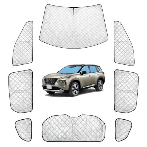エクストレイル T33 専用サンシェード 全窓対応 UVカット X-TRAIL T33 車用 遮光シェード 車窓日よけ 車中泊グッズ はめ込み式 プライバシー確保 車用カーテン 盗難防止アウトドア 仮眠 車内の暑さ対策 カーフィルム カーシェ 06b2459d