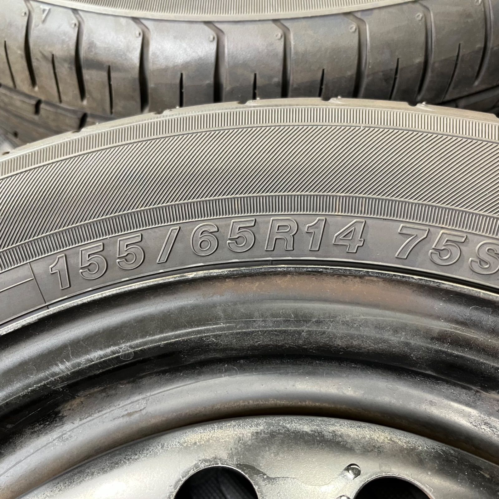 21年製 155/65R14 ヨコハマ エコスES31 スズキ アルト ワゴンR