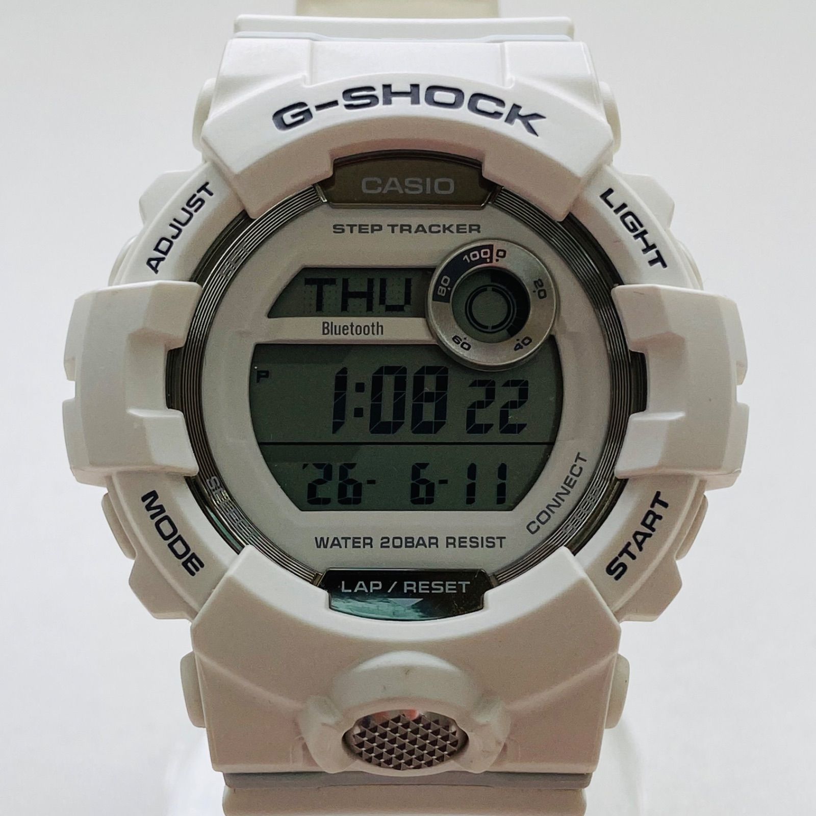 CASIO G-SHOCK GBD-800-7JF ホワイト Bluetooth デジタル腕時計 - メルカリ