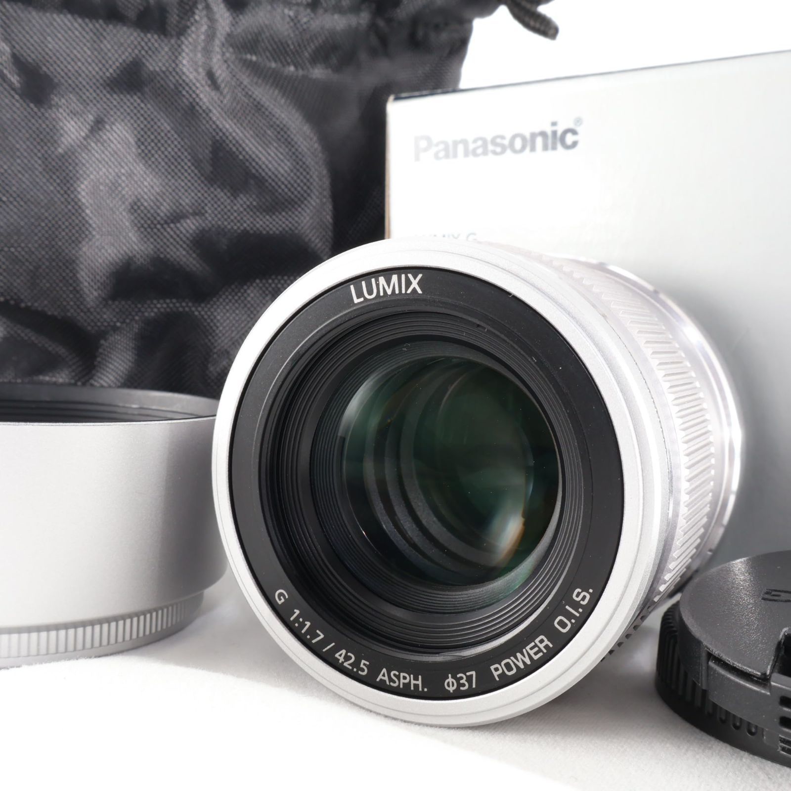 純正レンズフード付き！美品！ルミックス 42.5mm/ F1.7