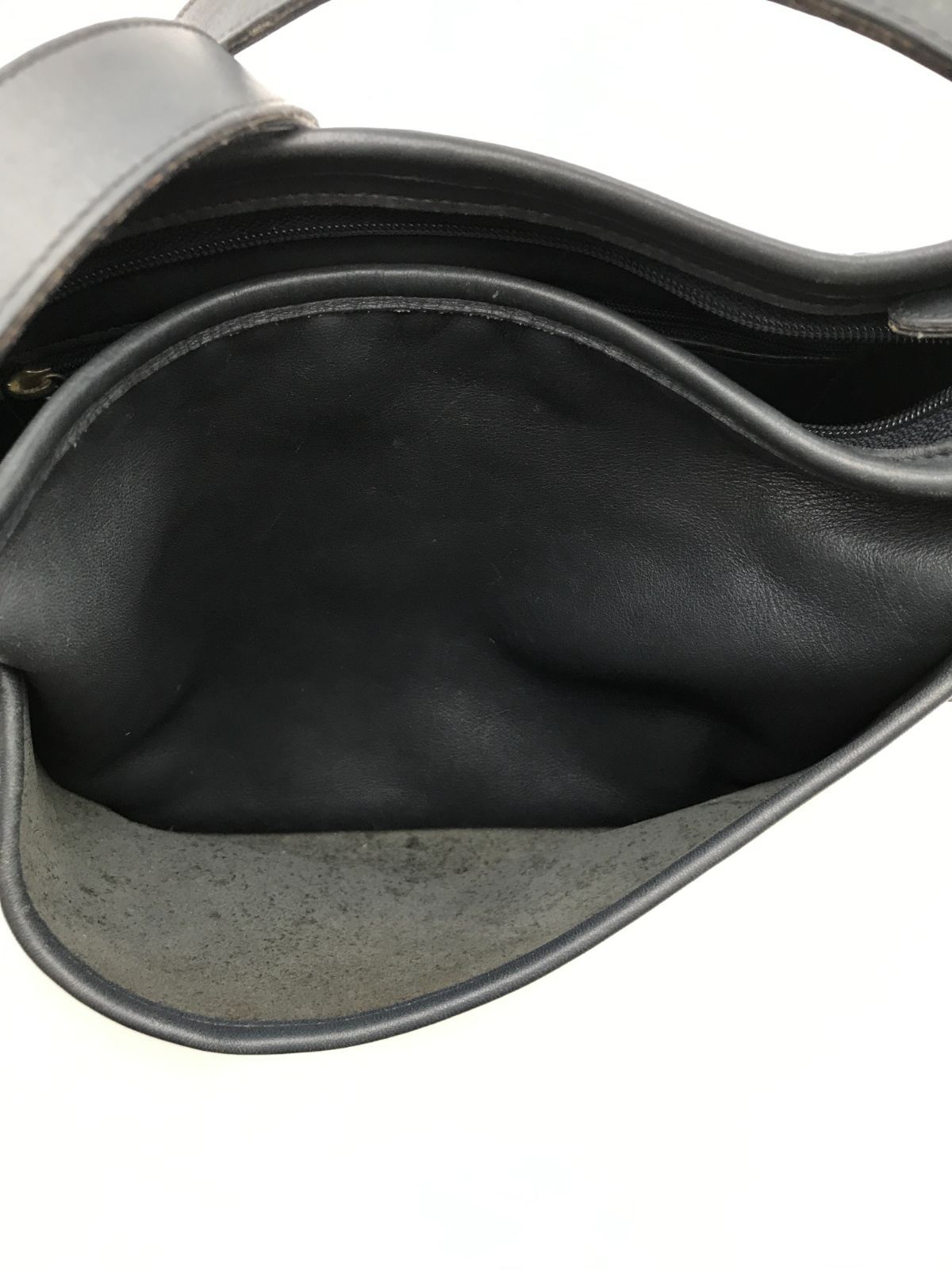 COACH　オールドコーチ　ショルダーバッグ　USA製　ネイビー系　235