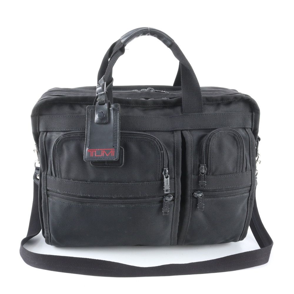 美品 TUMI トゥミ 2621D3 レザー ナイロン 2WAY ビジネス バッグ 斜め掛け 書類鞄 トート 通勤 ショルダー A4 メンズ WBM EF22-6【中古】