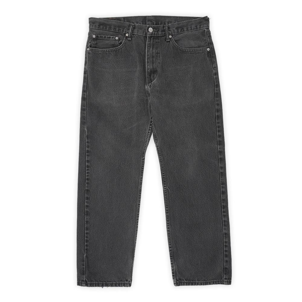 リーバイス Levi's 00s 2000年代 505 ブラックデニムパンツ ジーンズ テーパード ストレート 定番 USA ヴィンテージ アメリカ 古着 メンズ 501 550 BLACK 黒 W34 L29【中古】