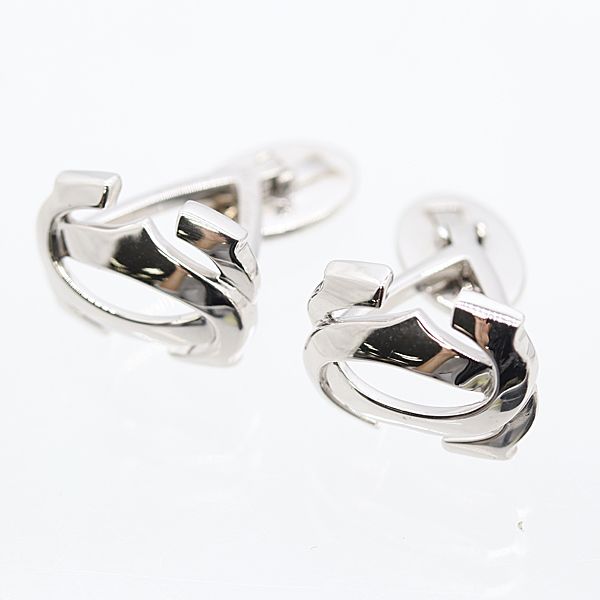 美品 箱付 カルティエ ペネロープ 2C カフリンクス K18WG/750 ジュエリー ブランド小物 3834820 6KHT KMT ABC24977