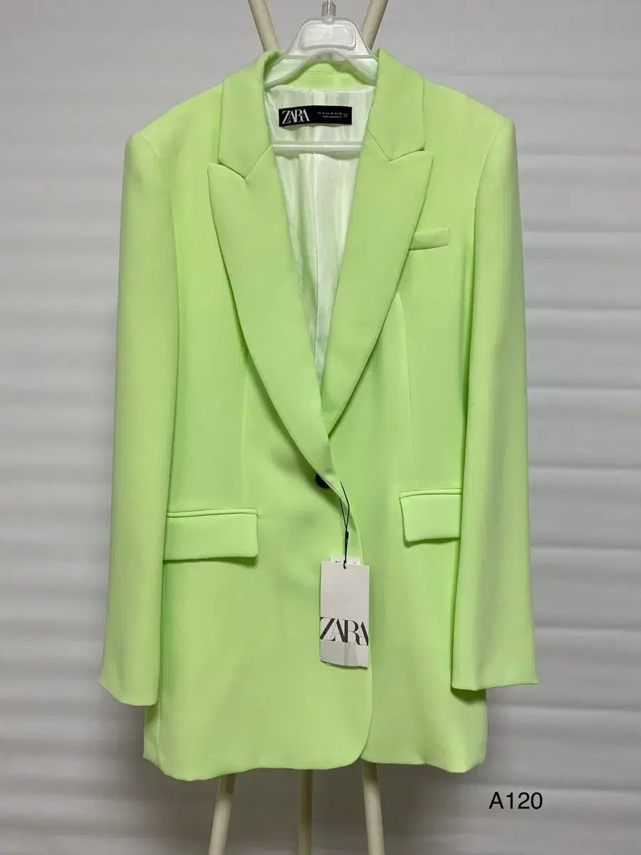 ZARA ライム ブレーザー M 新品