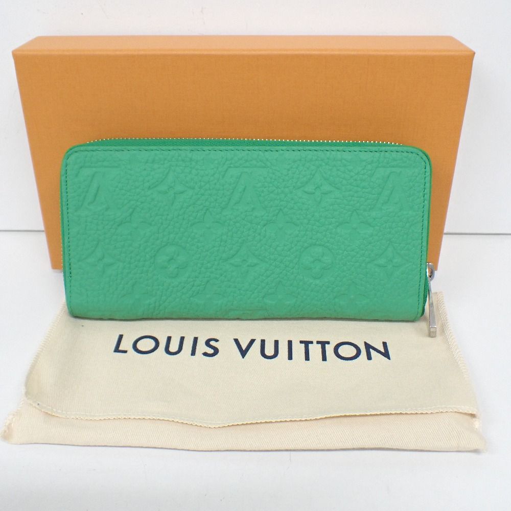 ID101912 ルイ・ヴィトン 長財布 ジッピーウォレット・ホリゾンタル ICタグ ユニセックス バンブーグリーン LOUIS VUITTON 中古